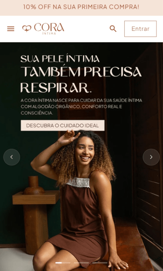 Loja virtual criada pela Arcus