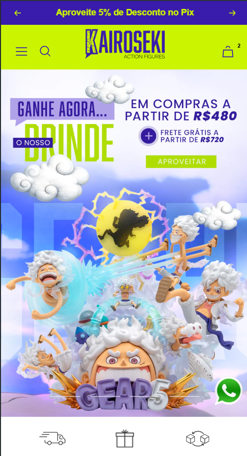 Loja virtual criada pela Arcus