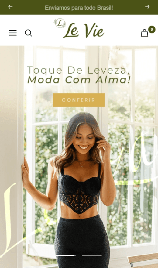 Loja virtual criada pela Arcus