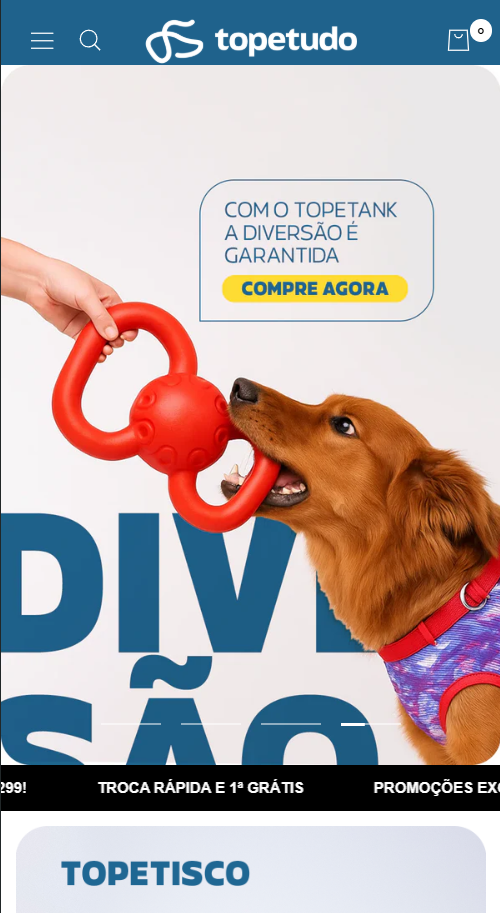Loja virtual criada pela Arcus