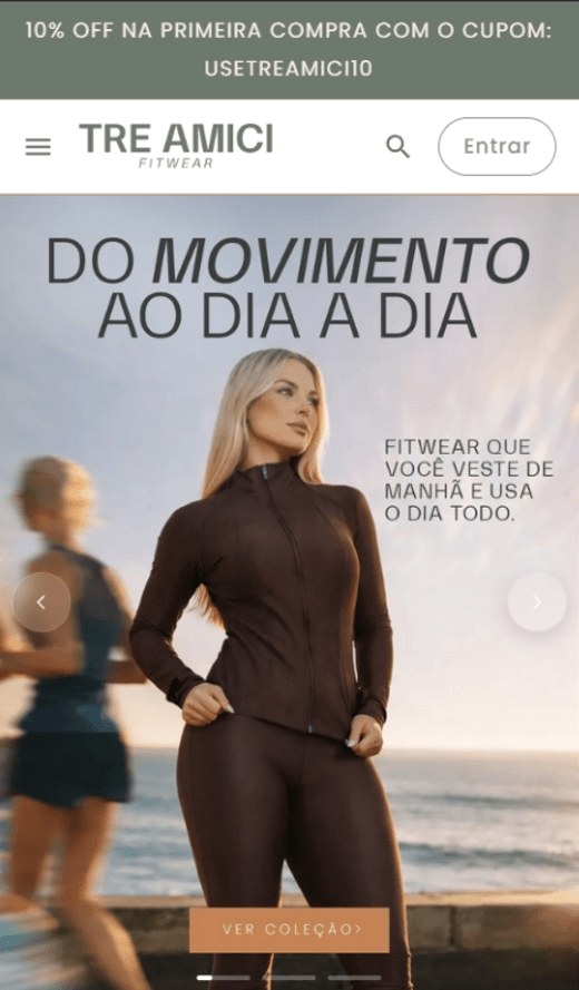 Loja virtual criada pela Arcus